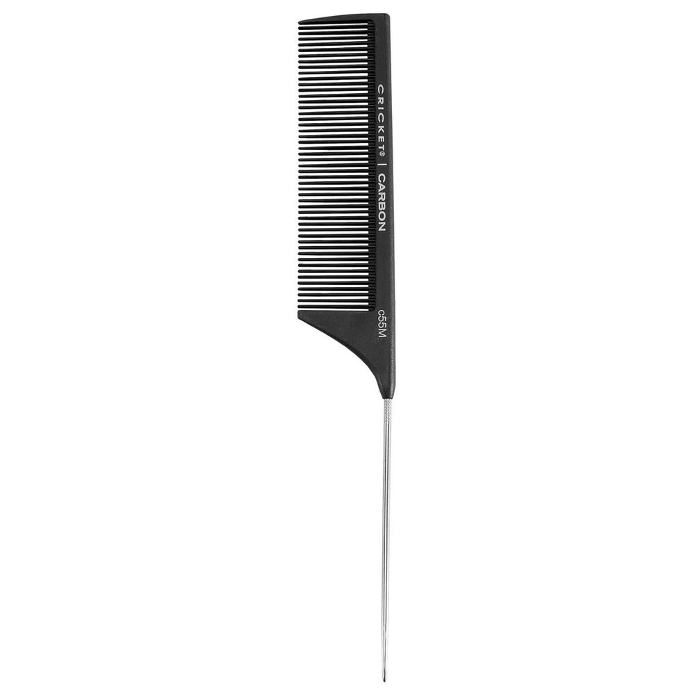 Carbon Comb C55M Medium Tooth Metal Rattail