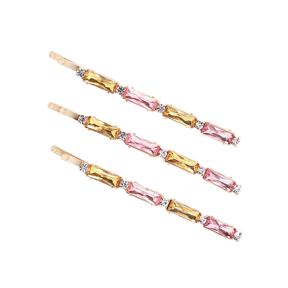 Tropic Like It’s Haute Bamboo Bling Jumbo Bobby Pin Set