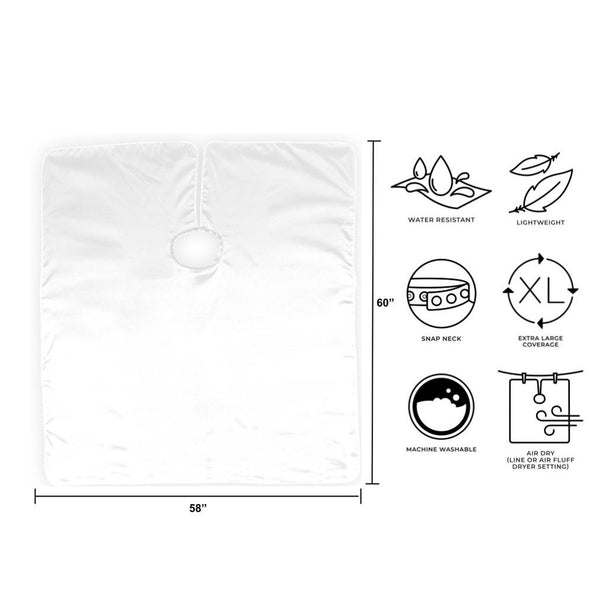 Contouring Haircutting Cape White