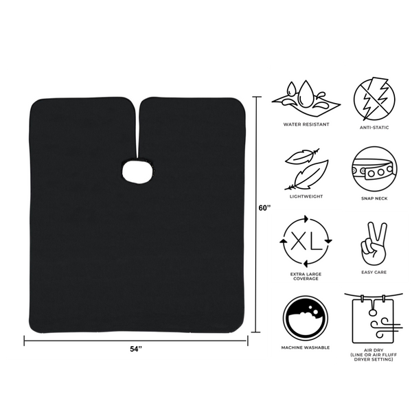 Static Free Haircutting Cape
