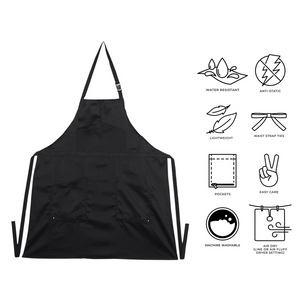Static Free Apron Black