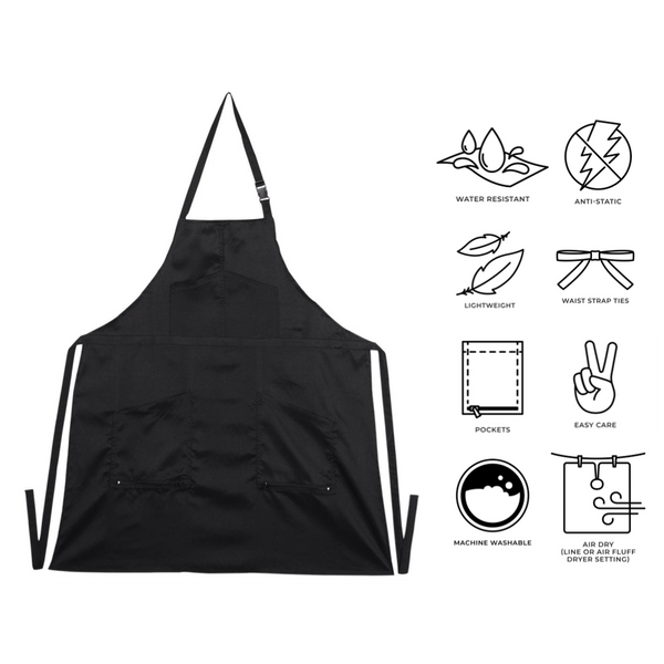 Static Free Apron Black
