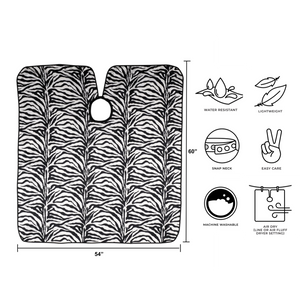 Zebra Haircutting Cape