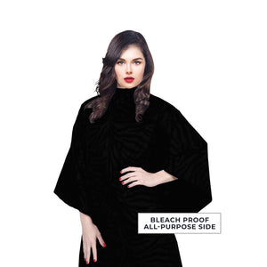 Flip Zebra Reversible All Purpose Cape Solid Black & Pink