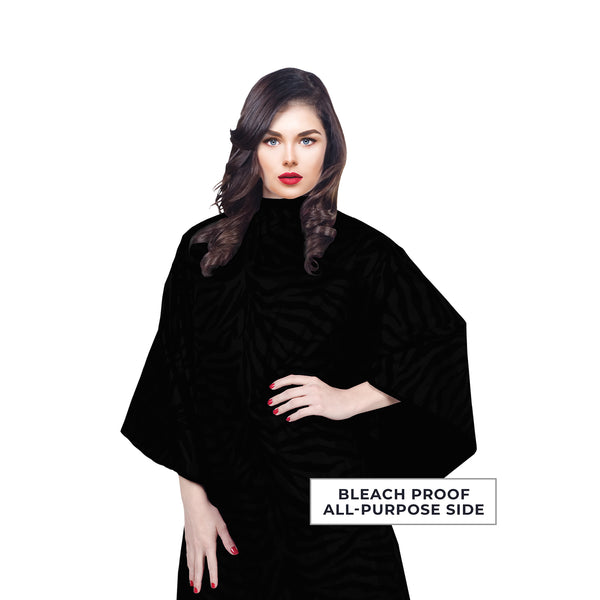 Flip Zebra Reversible All Purpose Cape Solid Black & Pink