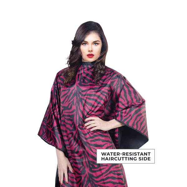 Flip Zebra Reversible All Purpose Cape Solid Black & Pink