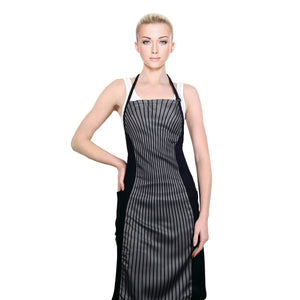 Slimming Apron Gray Pinstripes
