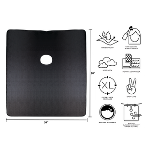 Shimmering  All Purpose Cape - Ebony