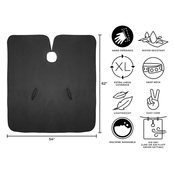 Hand Talker Haircutting Cape