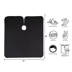 Uni Cloth Haircutting Cape Black