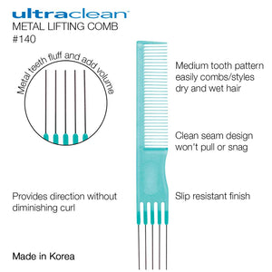 UltraClean Metal Lifting Combs #140