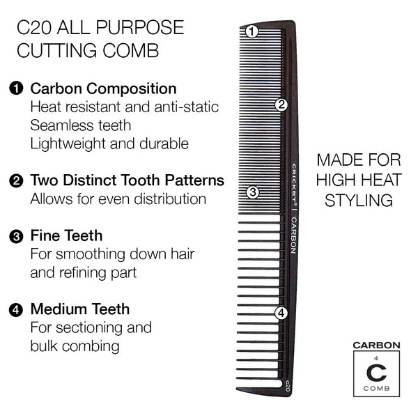 Carbon Comb C20 All Purpose Cutting Comb
