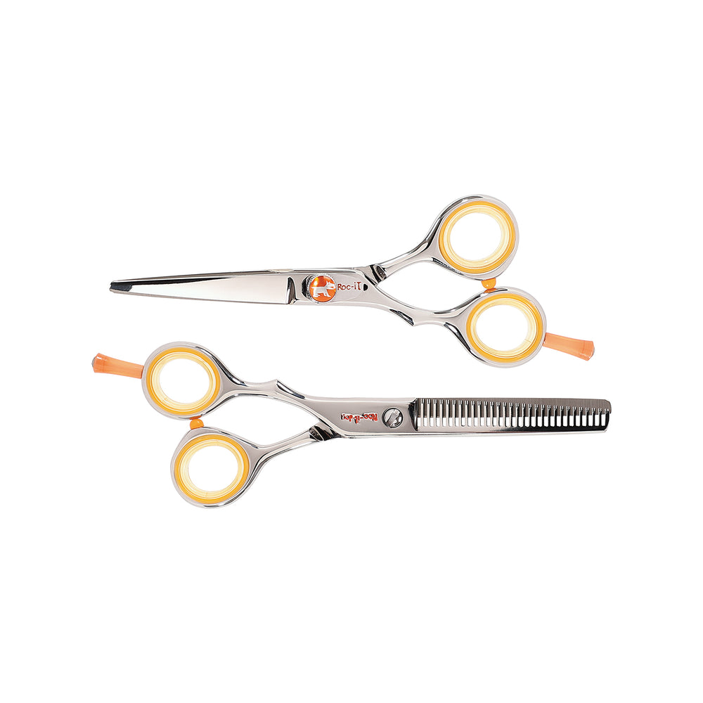 Centrix Roc-it Dog RL 500 5" & RTL 30 Thinner LEFTY Shear Duo (Left-handed)