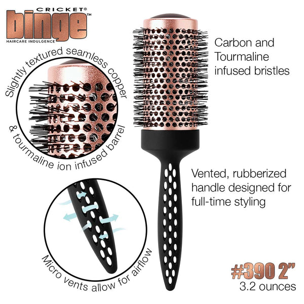 Binge  Copper Tension Thermal Brush #390 2"
