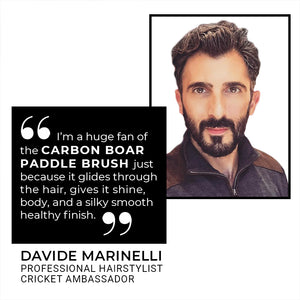 Carbon Boar Paddle Brush