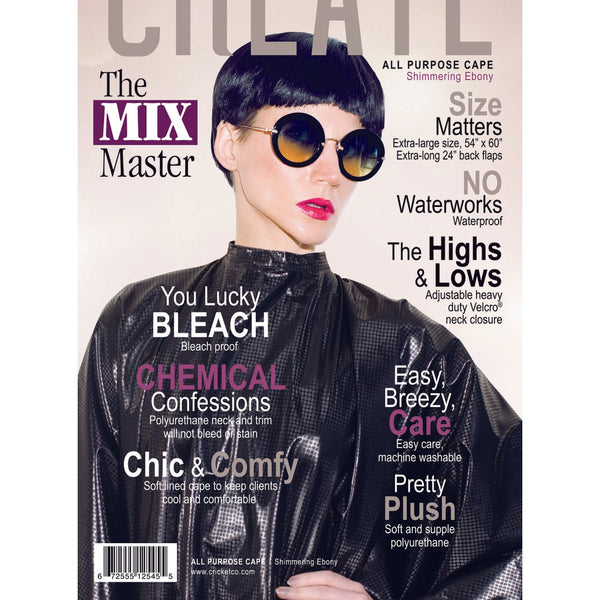 Shimmering  All Purpose Cape - Ebony