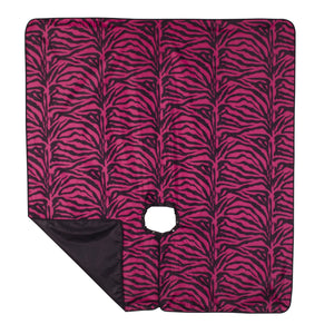 Flip Zebra Reversible All Purpose Cape Solid Black & Pink