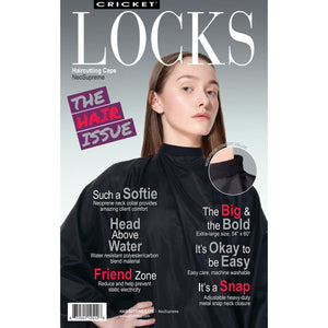 NeoSupreme Comfort Collar Static Free Haircutting Cape Black