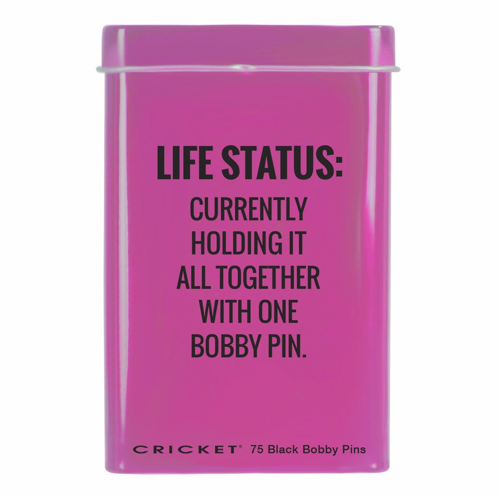 Life Status Tin/Bobby Pins