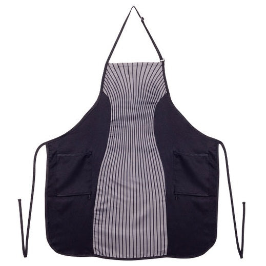 Slimming Apron Gray Pinstripes
