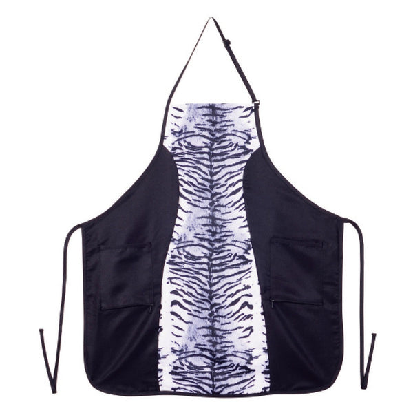 Slimming Apron White Tiger Stripes