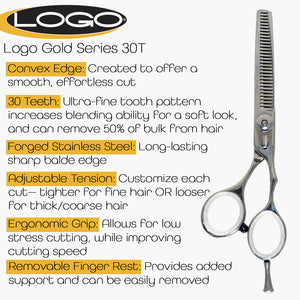 Logo Gold Series Pro 30T Thinning Shear