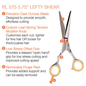 Centrix Roc-it Dog RL 575 5.75" LEFTY Shear (Left-handed)