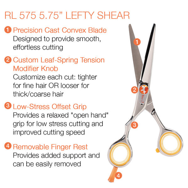 Centrix Roc-it Dog RL 575 5.75" LEFTY Shear (Left-handed)