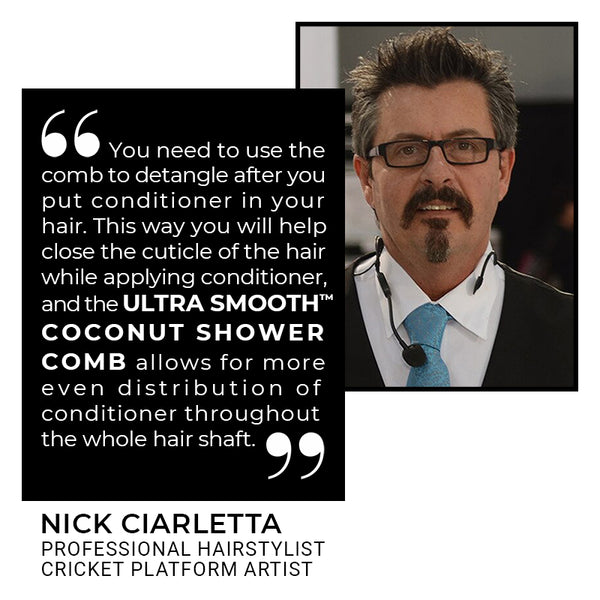 Ultra Smooth Coconut Shower Comb