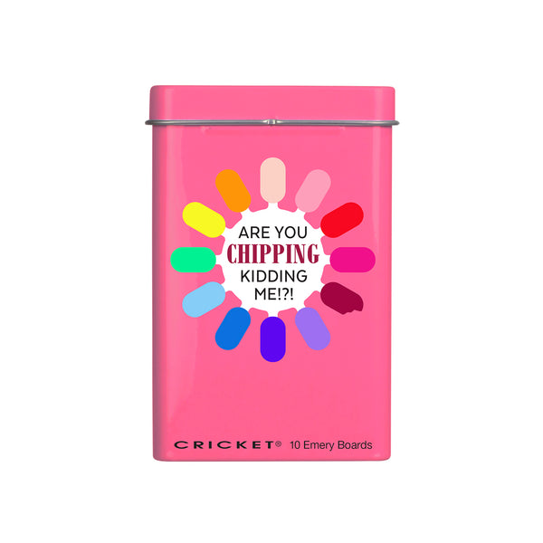Chipping Kidding Emery Board Tin