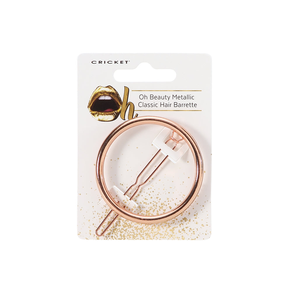Oh Beauty Metallic Classic Hair Barrette