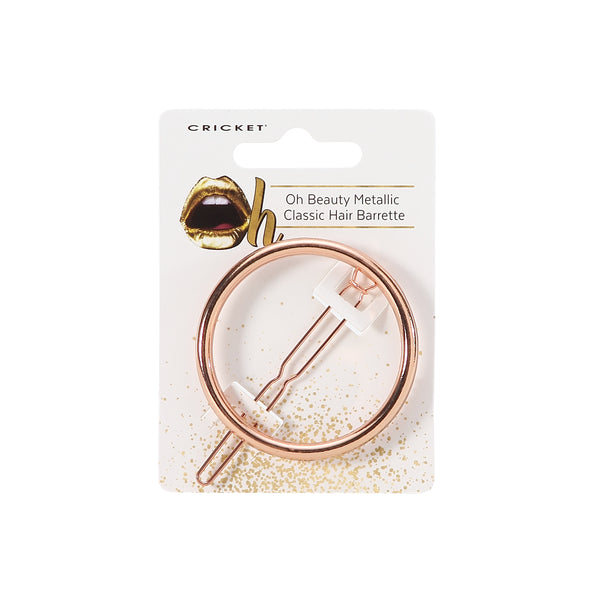 Oh Beauty Metallic Classic Hair Barrette