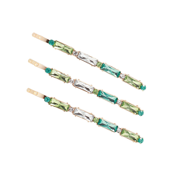 Tropic Like It’s Haute Bamboo Bling Jumbo Bobby Pin Set