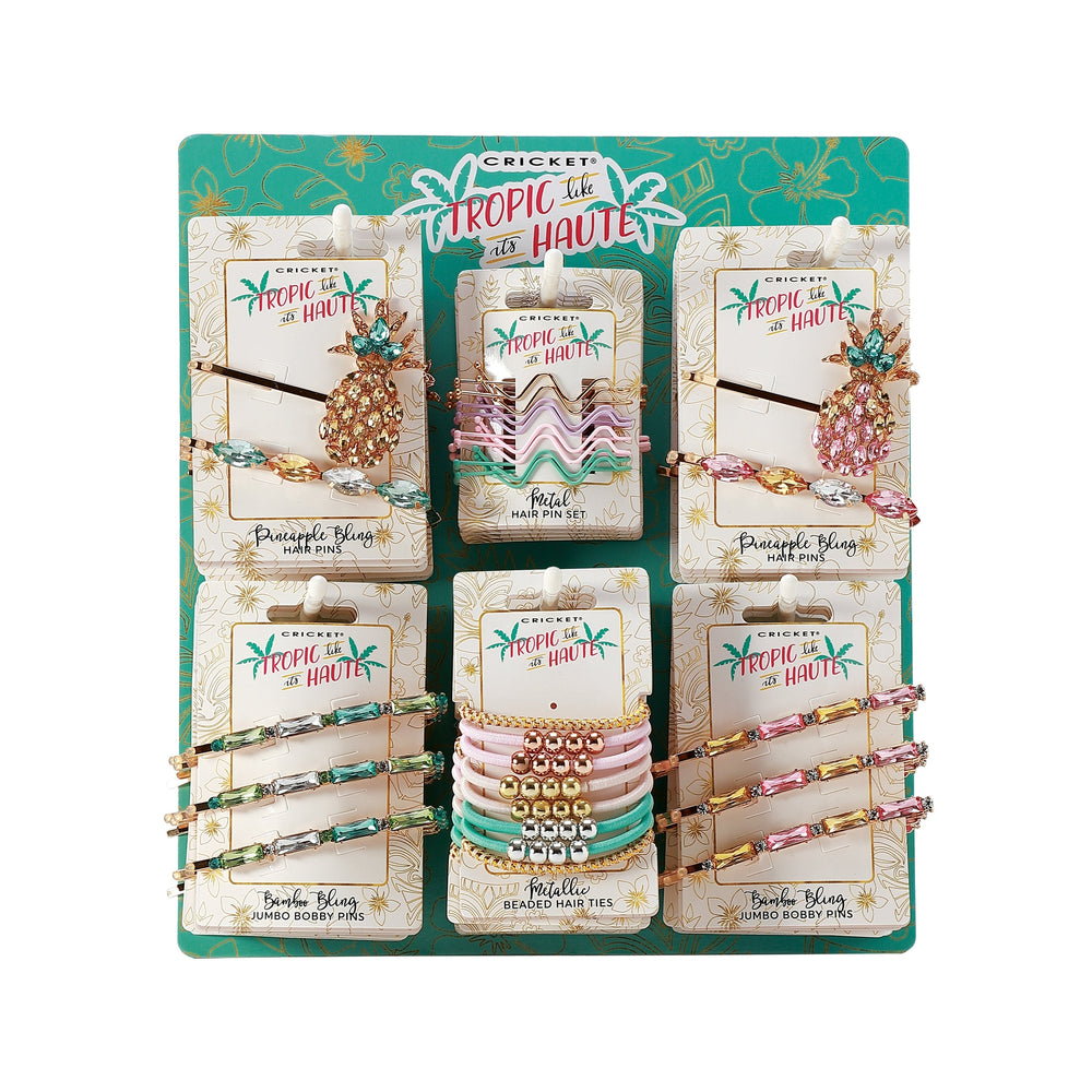 Tropic Like It’s Haute Bling Hair Accessories 30 Piece Display
