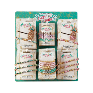 Tropic Like It’s Haute Bling Hair Accessories 30 Piece Display