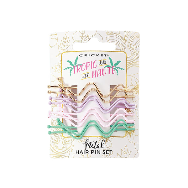 Tropic Like It’s Haute Snap Metal Hair Pin Set Pastels