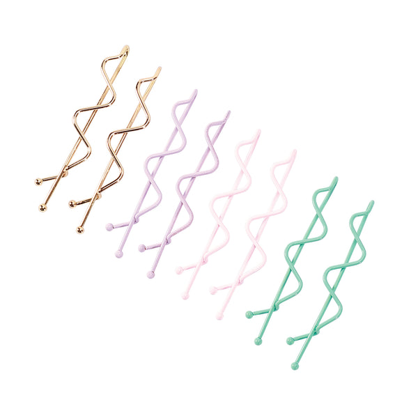 Tropic Like It’s Haute Snap Metal Hair Pin Set Pastels