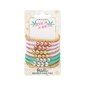 Tropic Like It’s Haute We Got the Bead Hair Tie Set Pastels