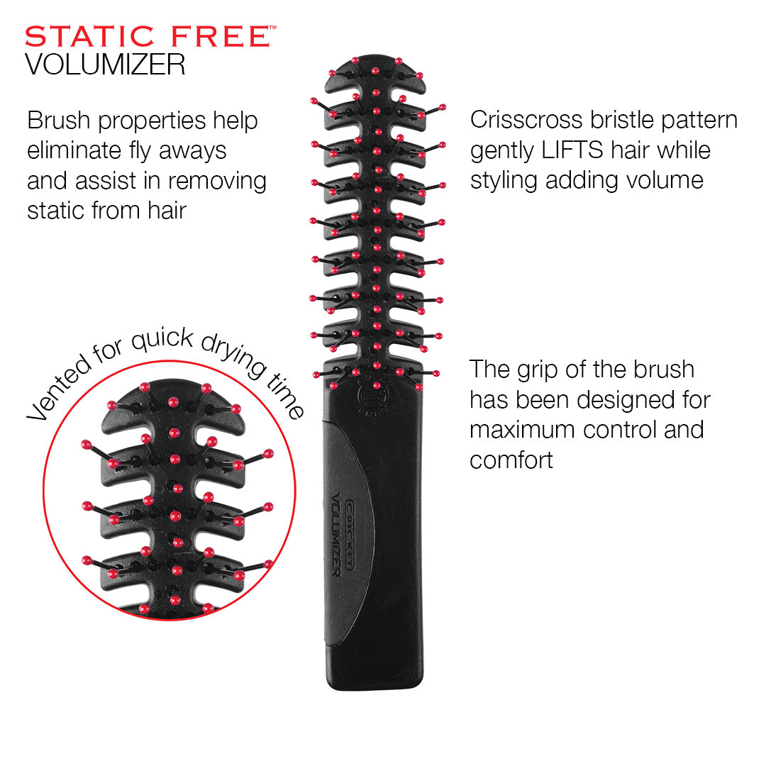small, travel, volume, hair-brush, vent, blow dry, dryer, thick