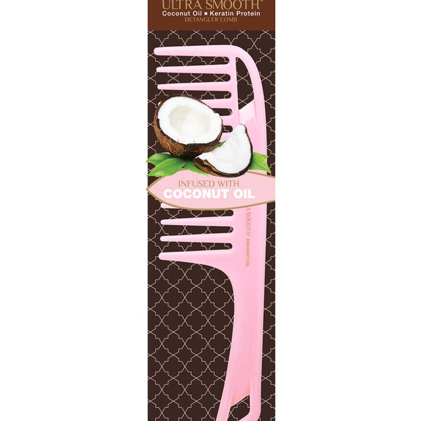 Ultra Smooth Pink Coconut Detangler Comb