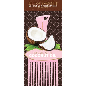 Ultra Smooth Pink Coconut Pick Comb