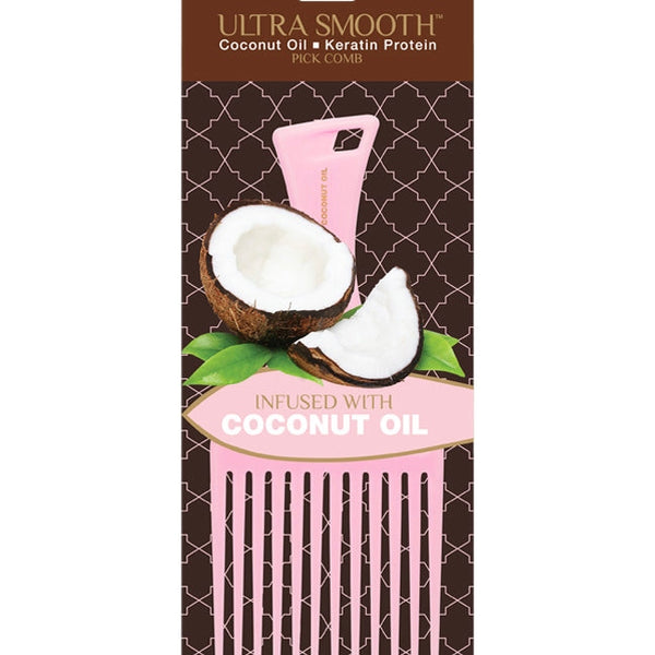 Ultra Smooth Pink Coconut Pick Comb