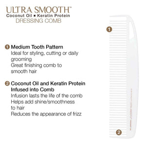 Ultra Smooth Coconut Styling Comb 24 Piece Display