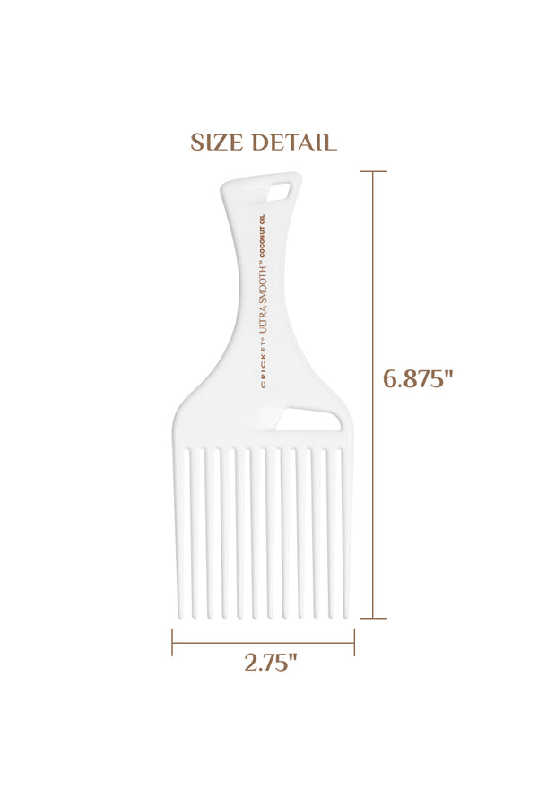 Ultra Smooth Pink Coconut Pick Comb