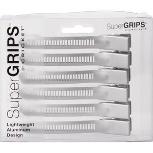 Super Grip Clips 6 Pack Silver