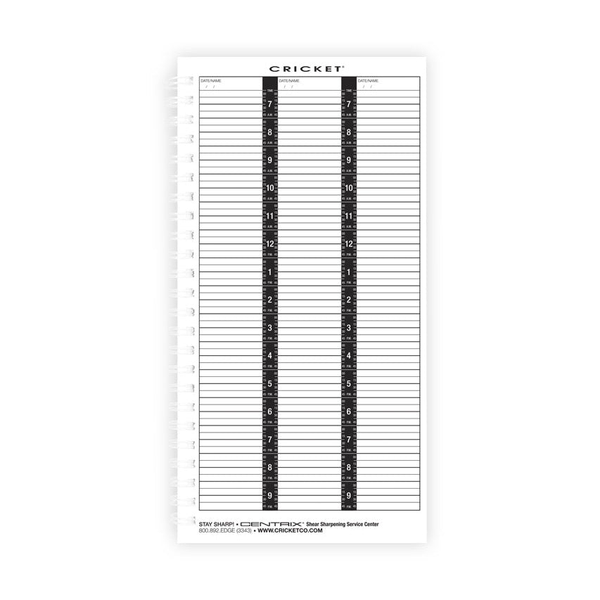 3 Column Appointment Scheduler