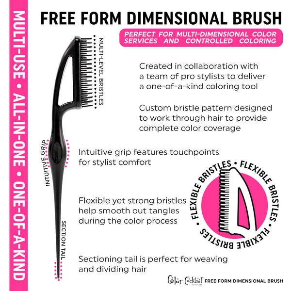 Color Cocktail Free Form Dimensional Brush