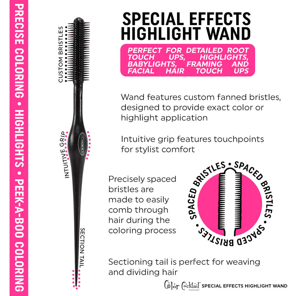 Color Cocktail Special Effects Highlight Wand on a white background