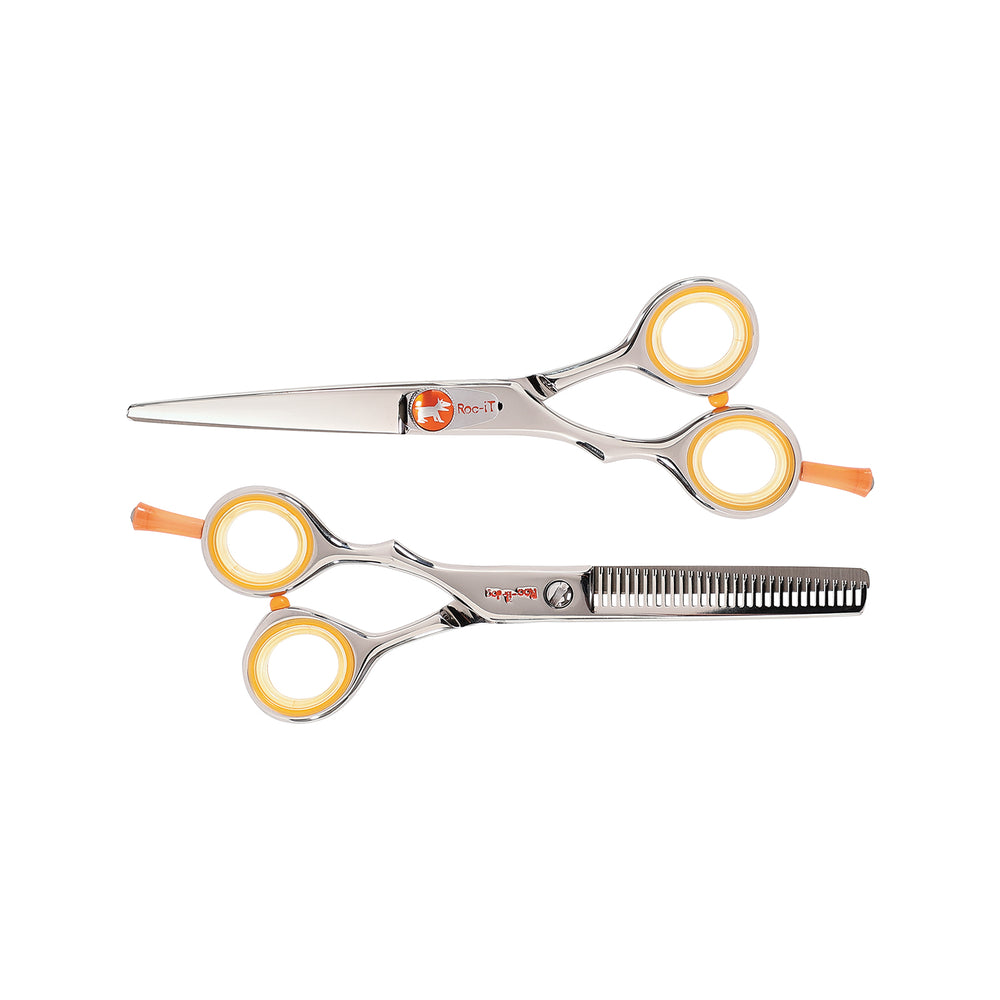 Centrix Roc-it Dog RL 575 5.75" & RTL 30 Thinner LEFTY Shear Duo (Left-handed)