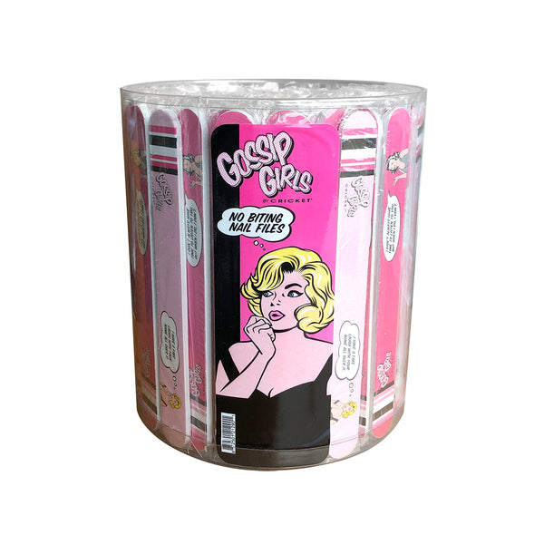 Gossip Girls No Biting Nail Files 200 Piece Display